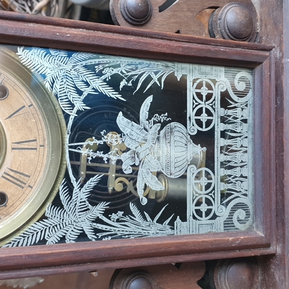 Geniune antique clock vintage Victorian era Ansonia Clock Co Made in USA - Picture 4 of 16